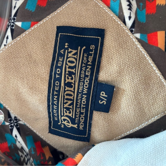 Pendleton Cotton Canvas Barn Jacket Chore Coat khaki size small - Picture 3 of 6